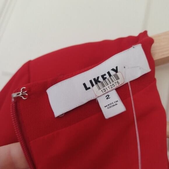 LIKELY Dani Tuxedo Scarlet Red Mini Dress Size 2 NWOT Revolve - Picture 15 of 16